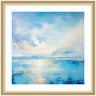 Framed Art Serene Coastal Waters Tranquil Landscape by The Creative Bunch Studio