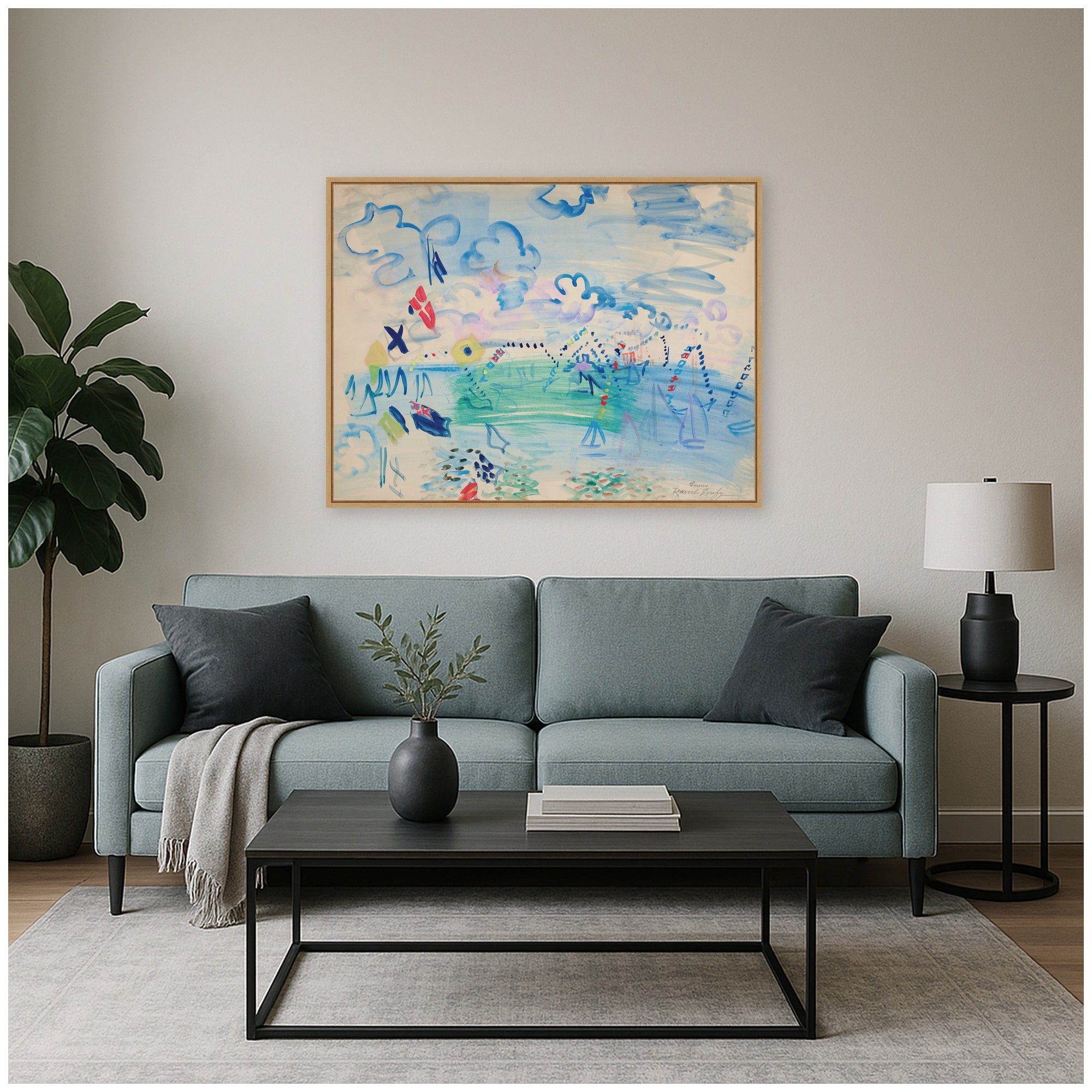 Framed Canvas 42x32 Sylvie Natural 7
