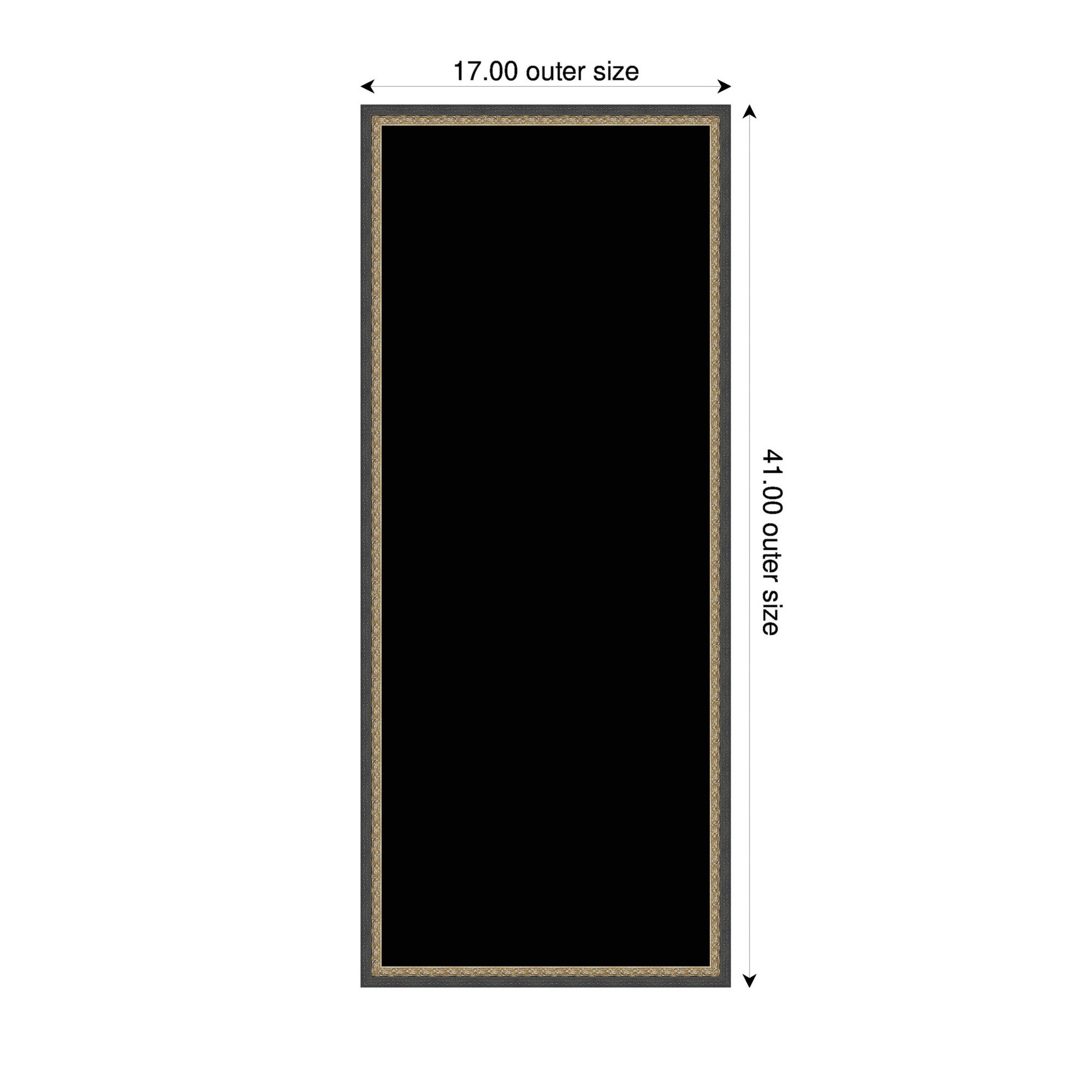 Framed Fabric Pinboard Black Wall Organization