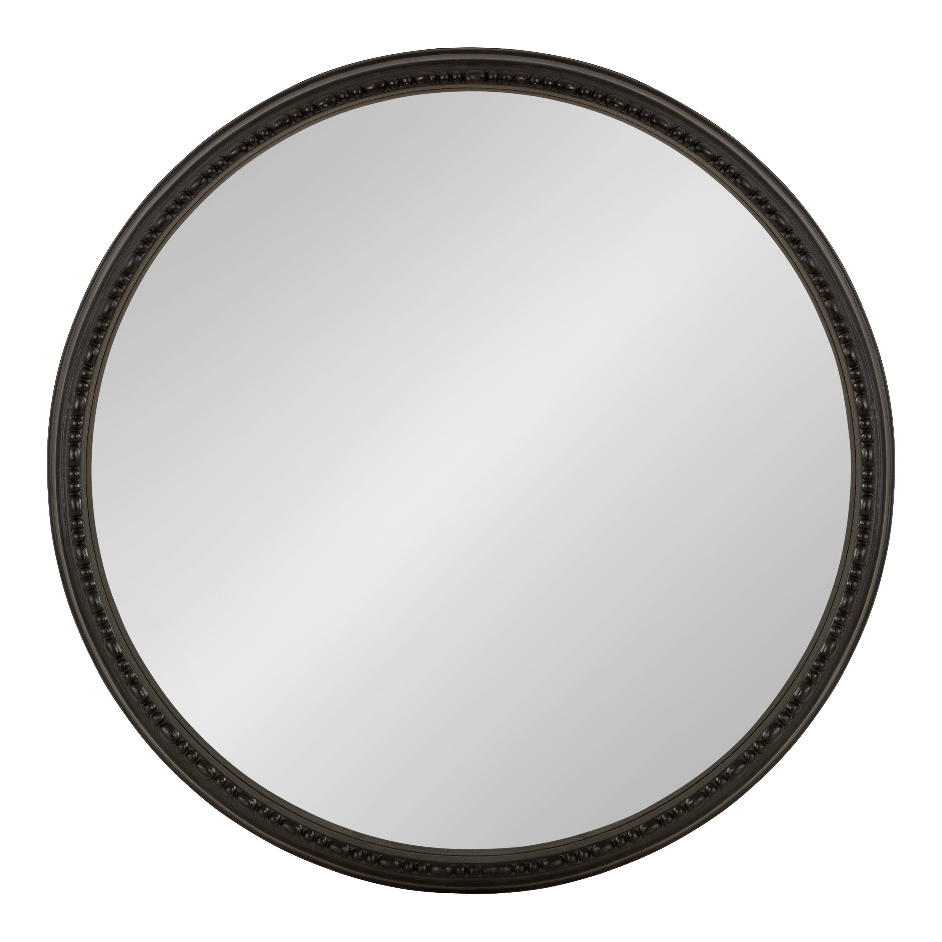 Round Mirror Black 24" Diameter 1
