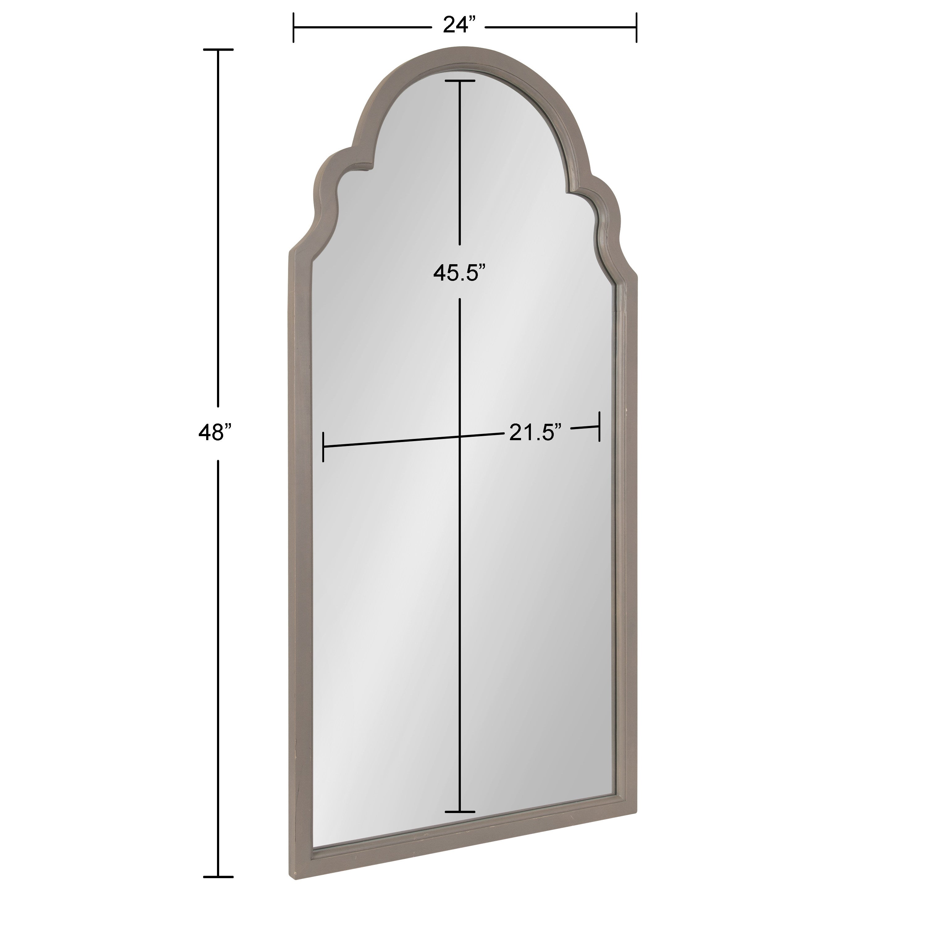 Arch Mirror Gray 24x48 5