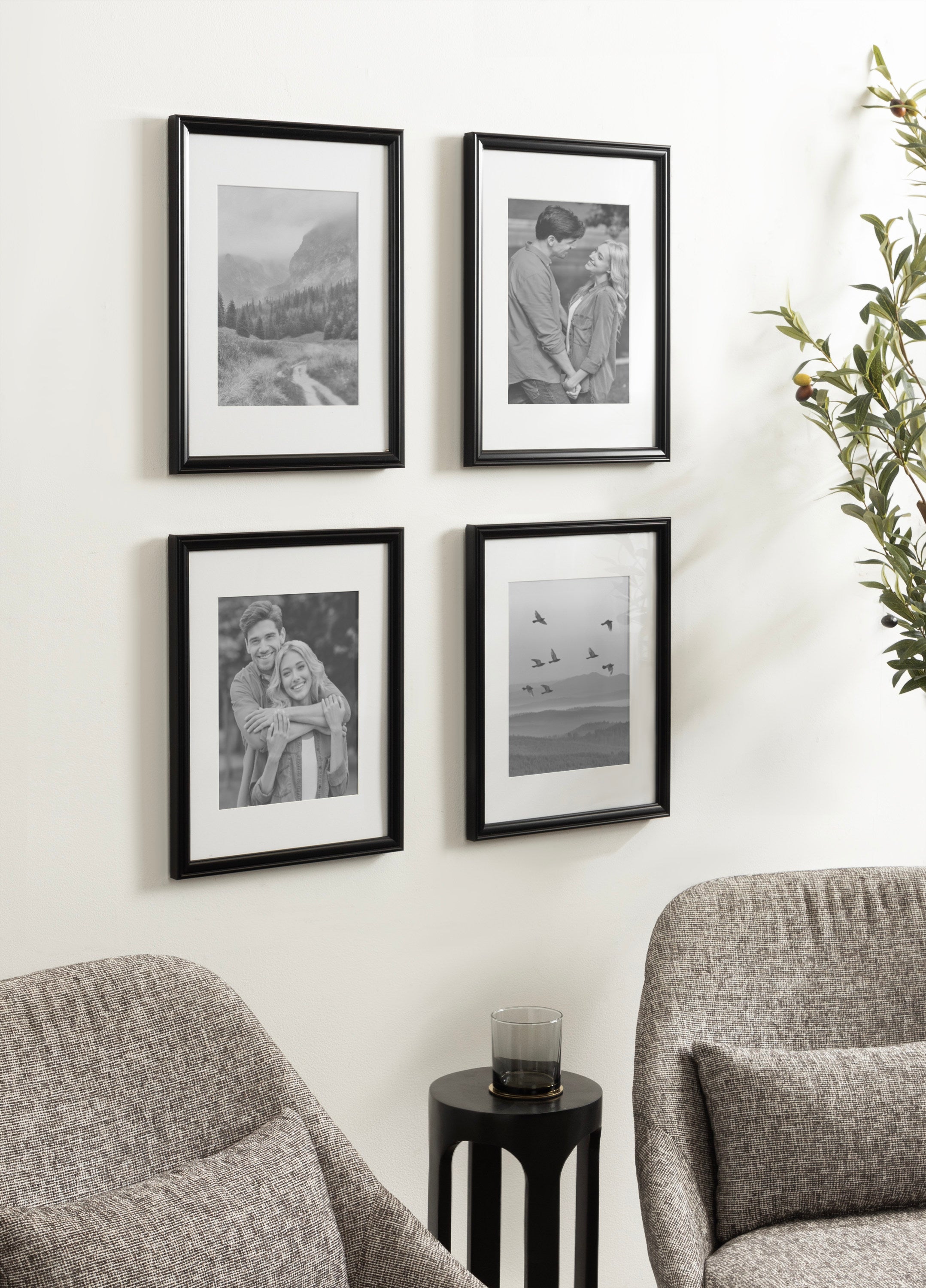 Wall Frame Black 11x14 matted to 8x10 7