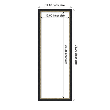 Dry Erase Board Belmont Black 14x38 2
