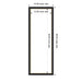 Dry Erase Board Belmont Black 14x38 2