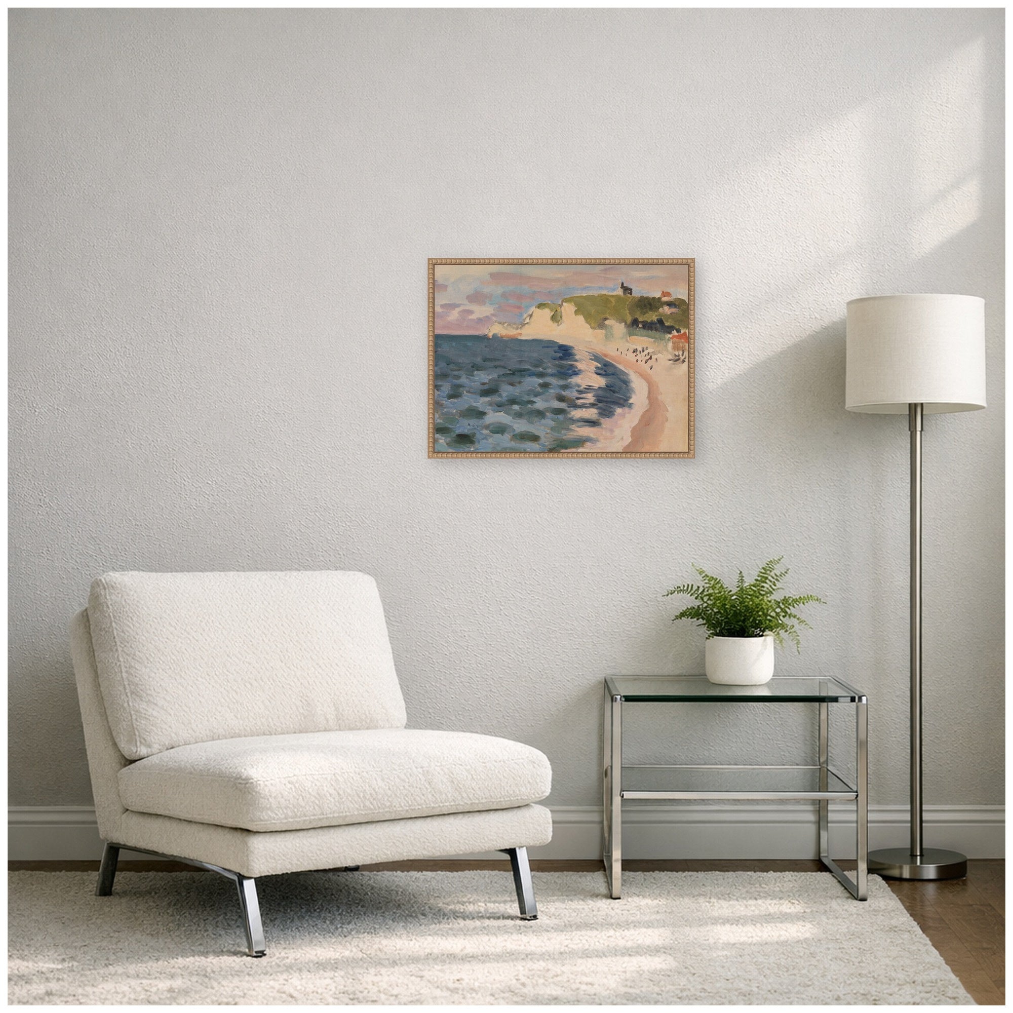 Framed Canvas Sylvie Beaded Rustic Natural 24x18 6