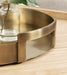 Single Tray Gold 15" Diameter 8