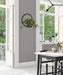 Wall Sconce Black 12" Diameter 7