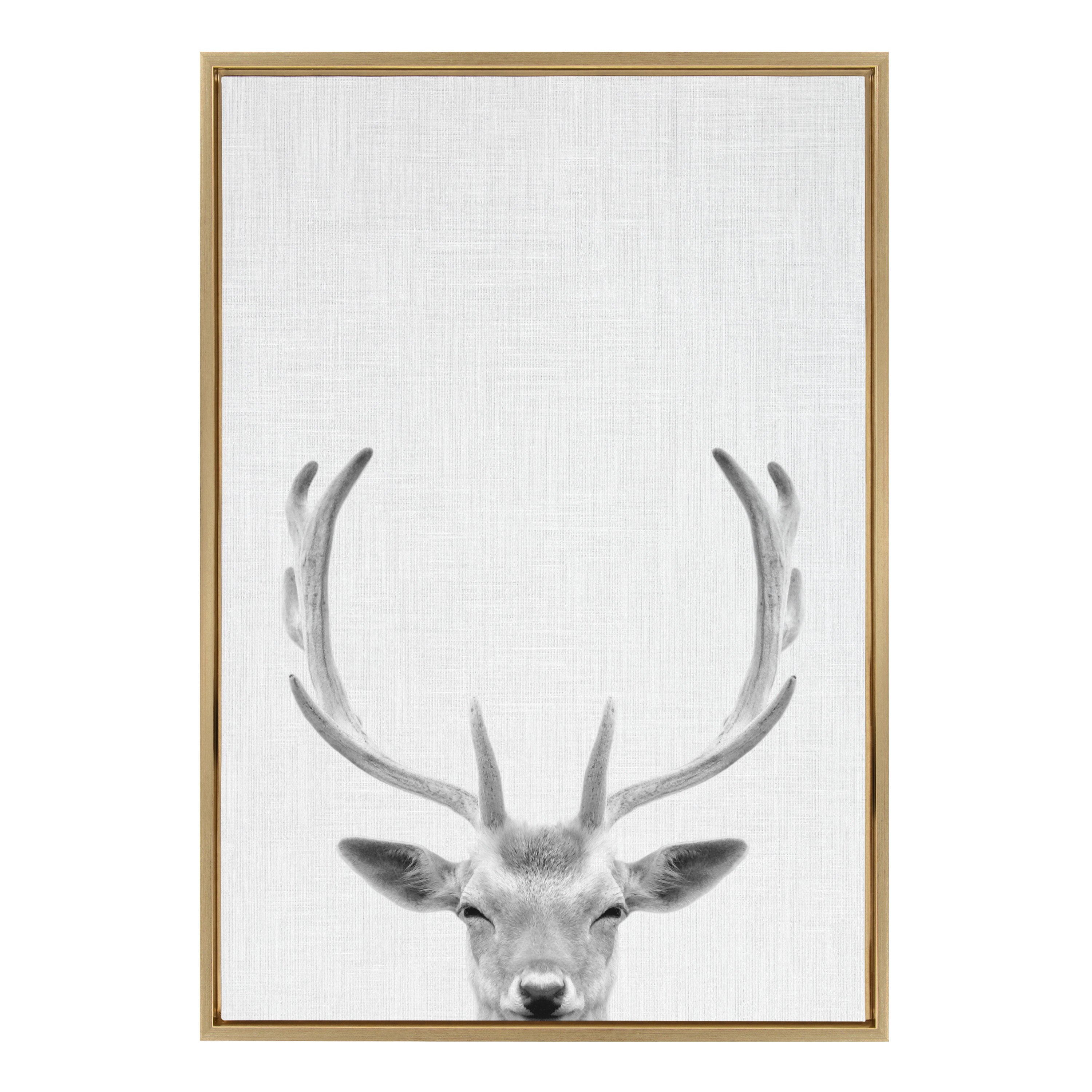 Framed Canvas Sylvie Bright Gold 23x33 2