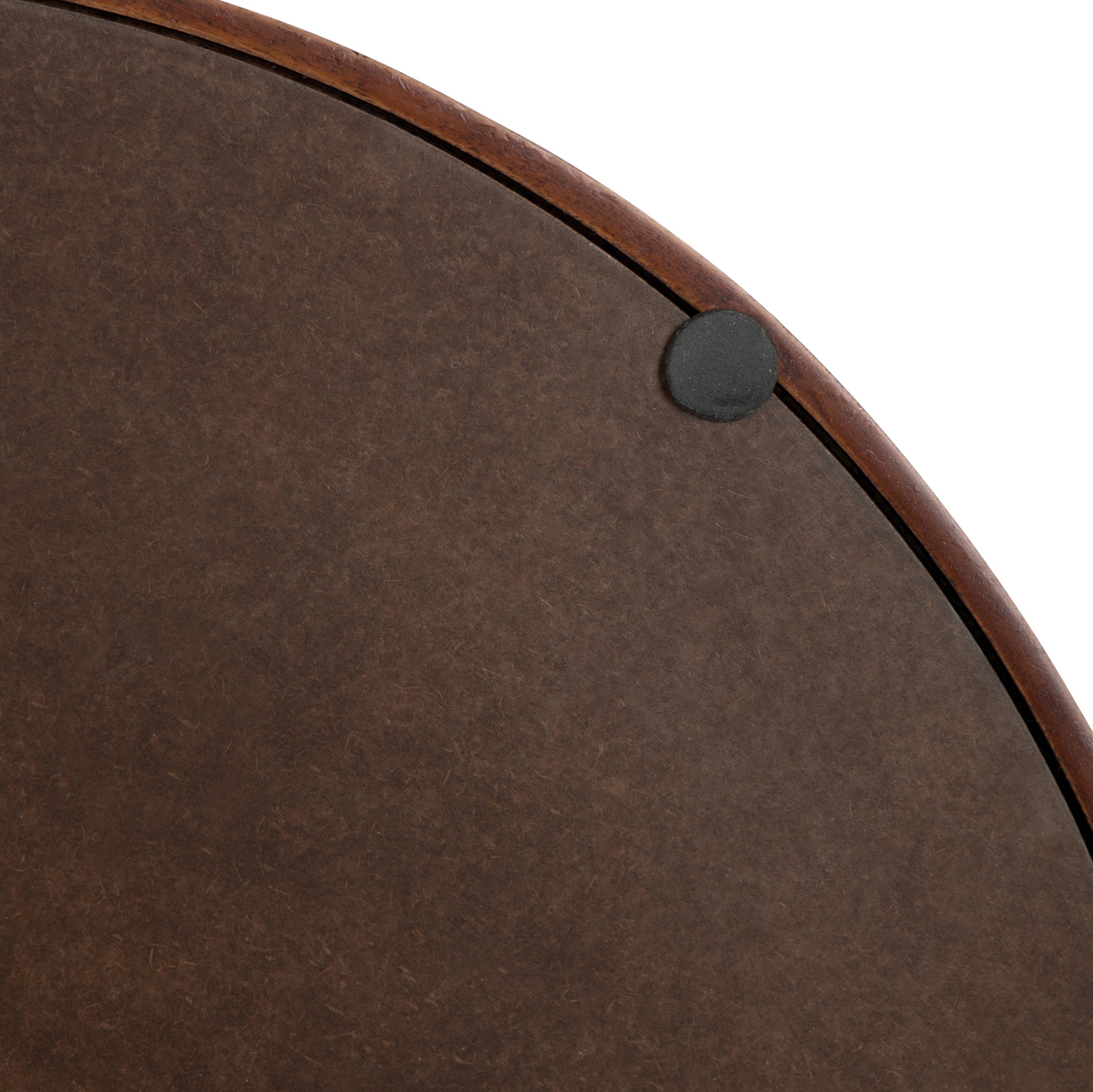Single Tray Walnut Brown 18" Diameter 4