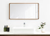 Rectangle Mirror Rustic Brown 20x36 7