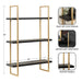 Accent Shelf 20x30 Black Gold 2