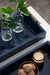 Tray Set Navy Blue Gold 2 Piece 7