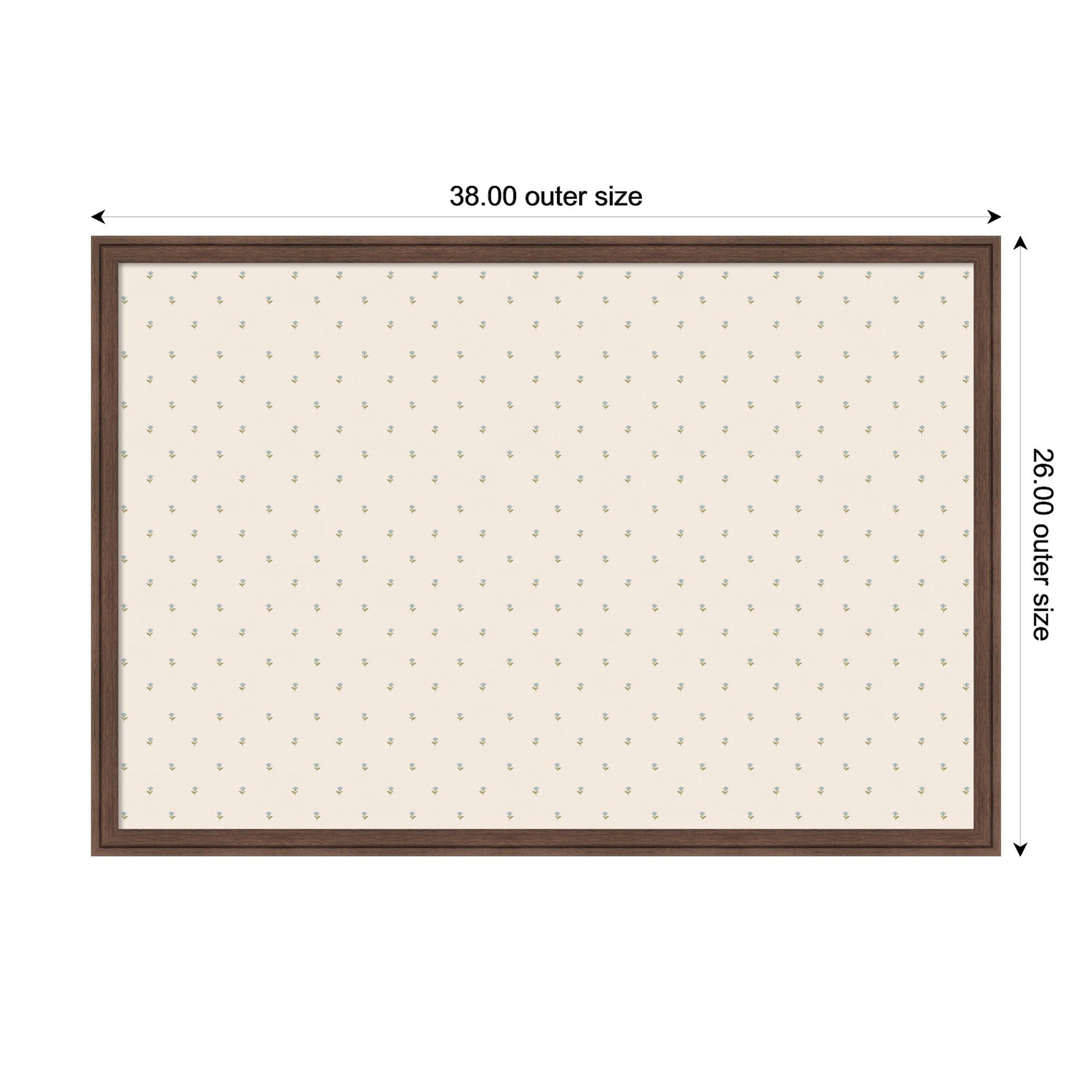 Magnetic Canvas 38x26 Florence Medium Brown 2
