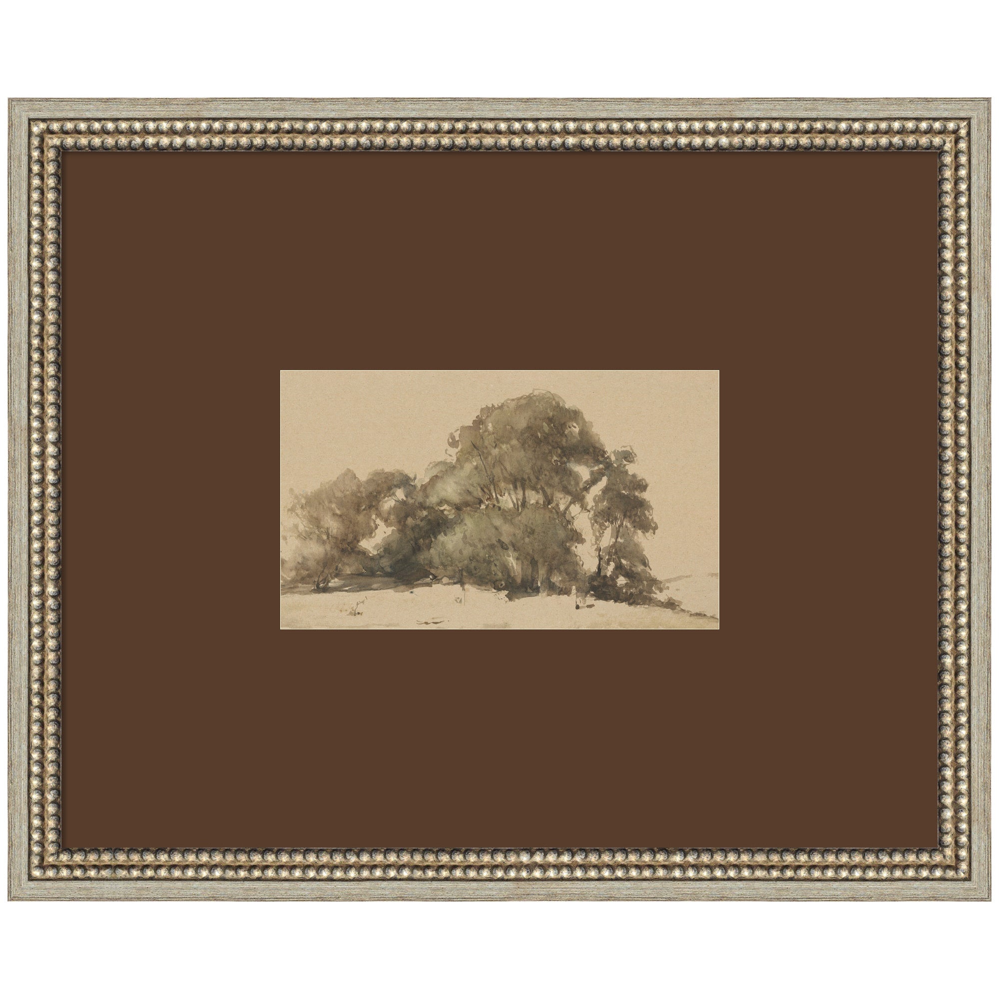 Framed Art 22x18 Brown Matted to 10x6 Castellan Silver 1