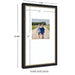 Wall Frame Belmont Black 13x22 matted to 8x8 2