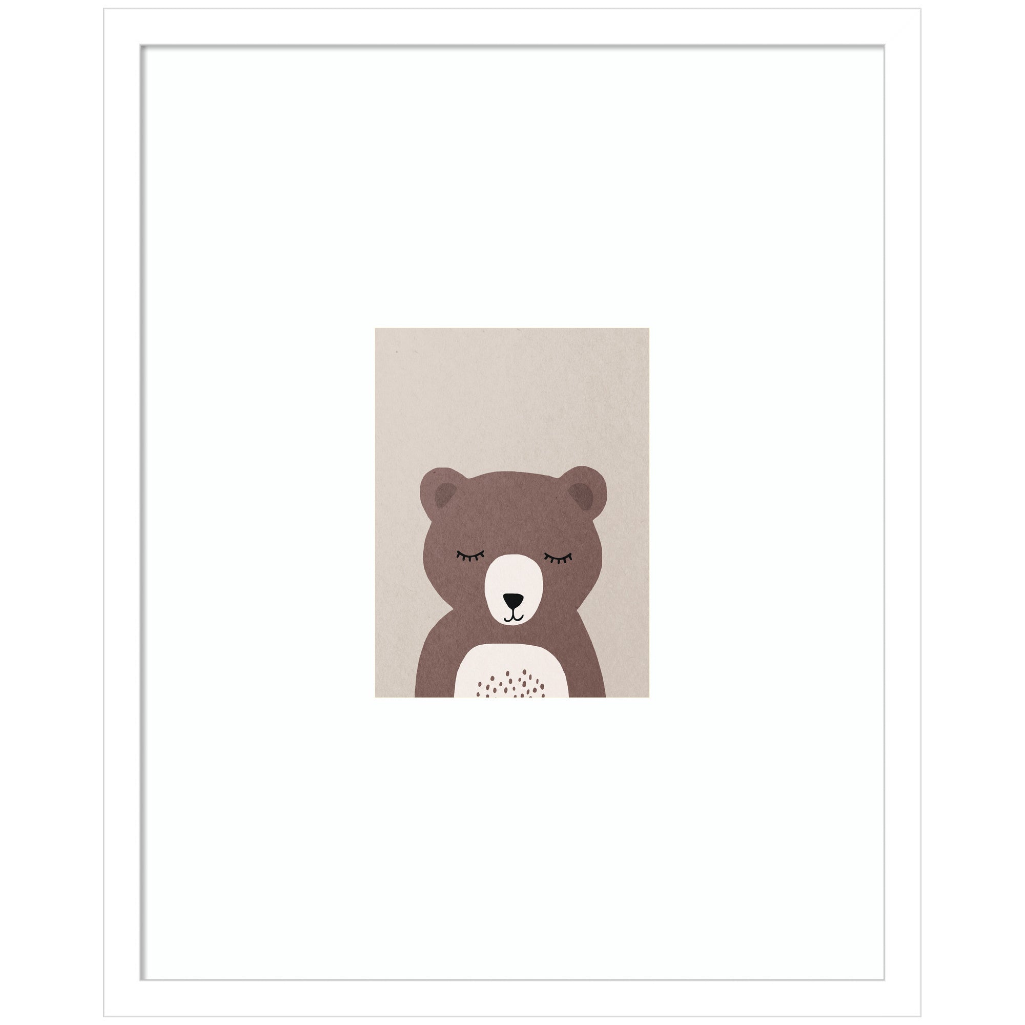 Bear by July Art Prints Framed Wall Art Print