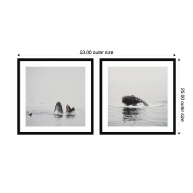 Framed Art Set Svelte Noir Black 2 Piece Set 25x25 2