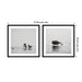 Framed Art Set Svelte Noir Black 2 Piece Set 25x25 2