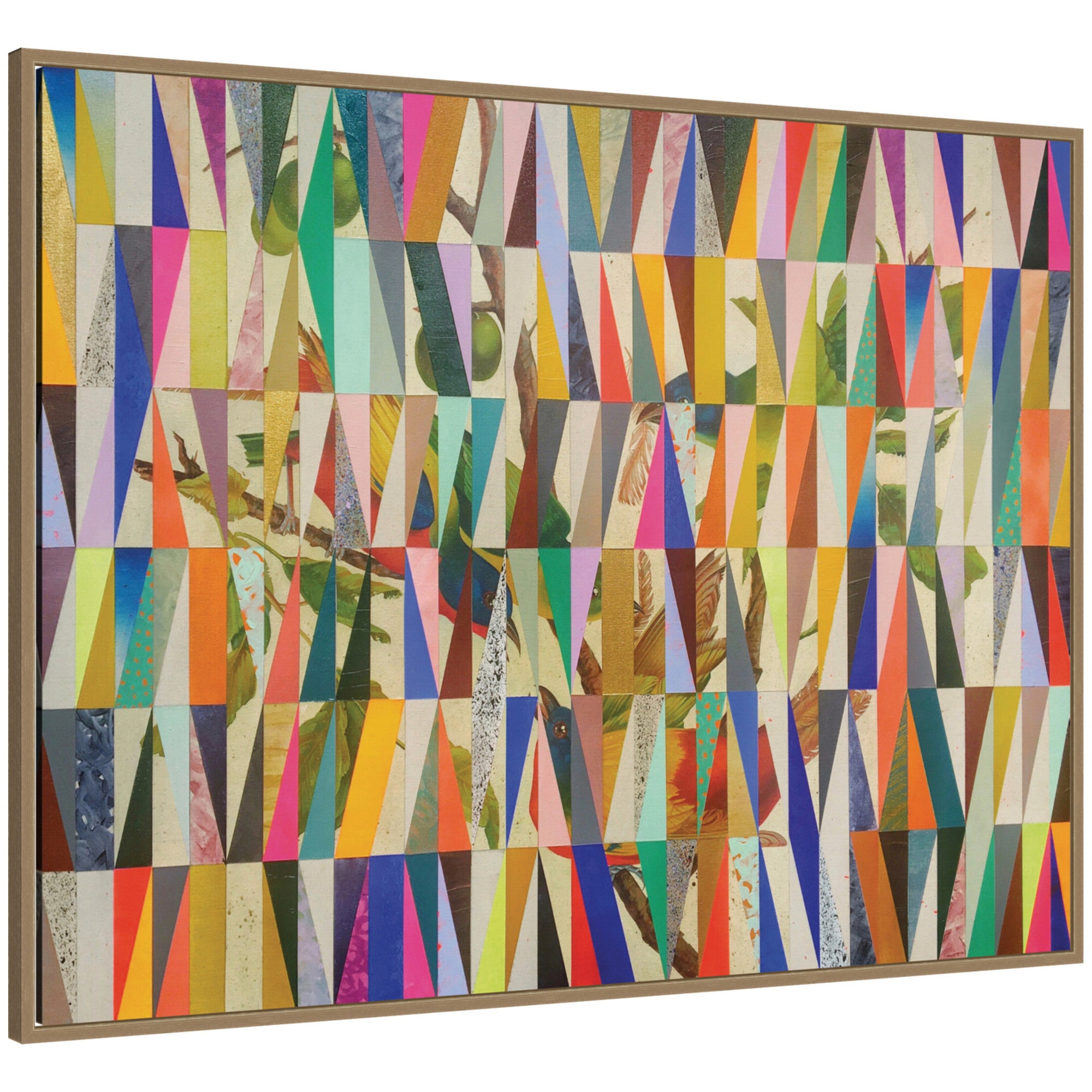 Framed Canvas 42x32 Sylvie Dark Gold 1