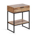 Side Table Natural Black 18x13x24 1