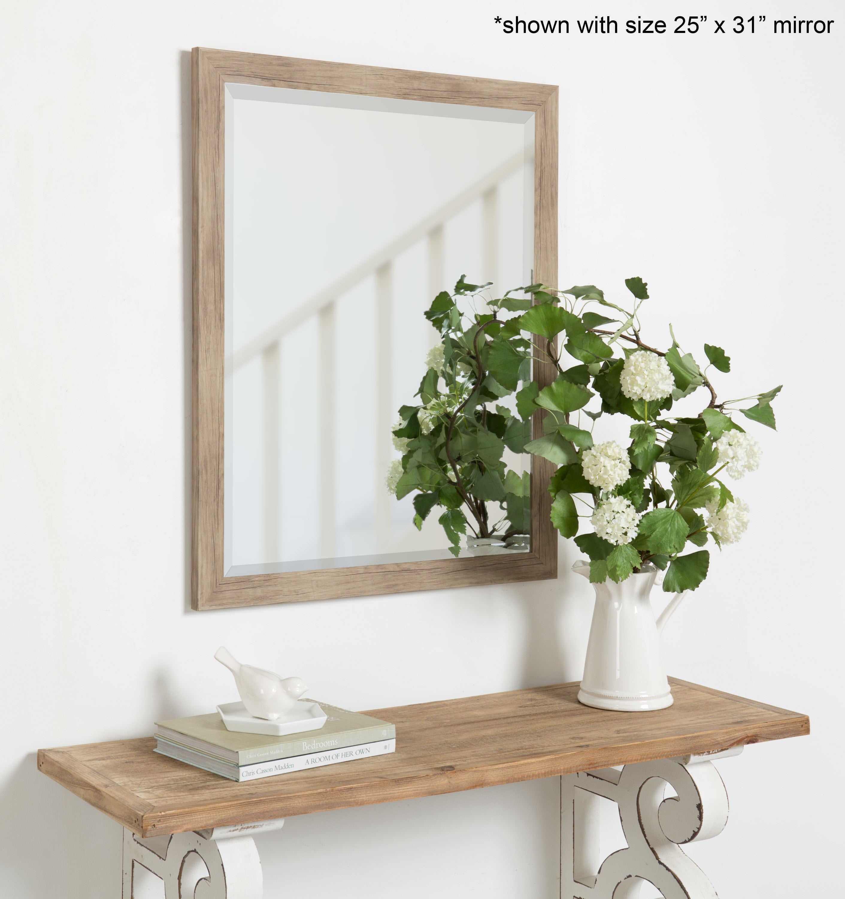 Rectangle Mirror Brown 27x39 5