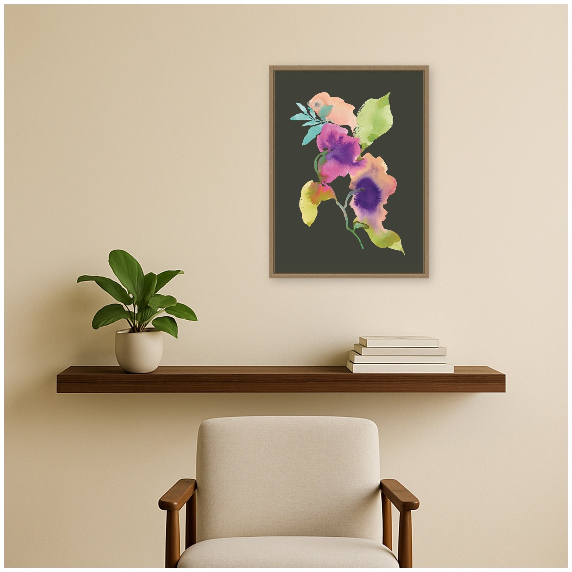 Framed Canvas 18x24 Sylvie Dark Gold 6