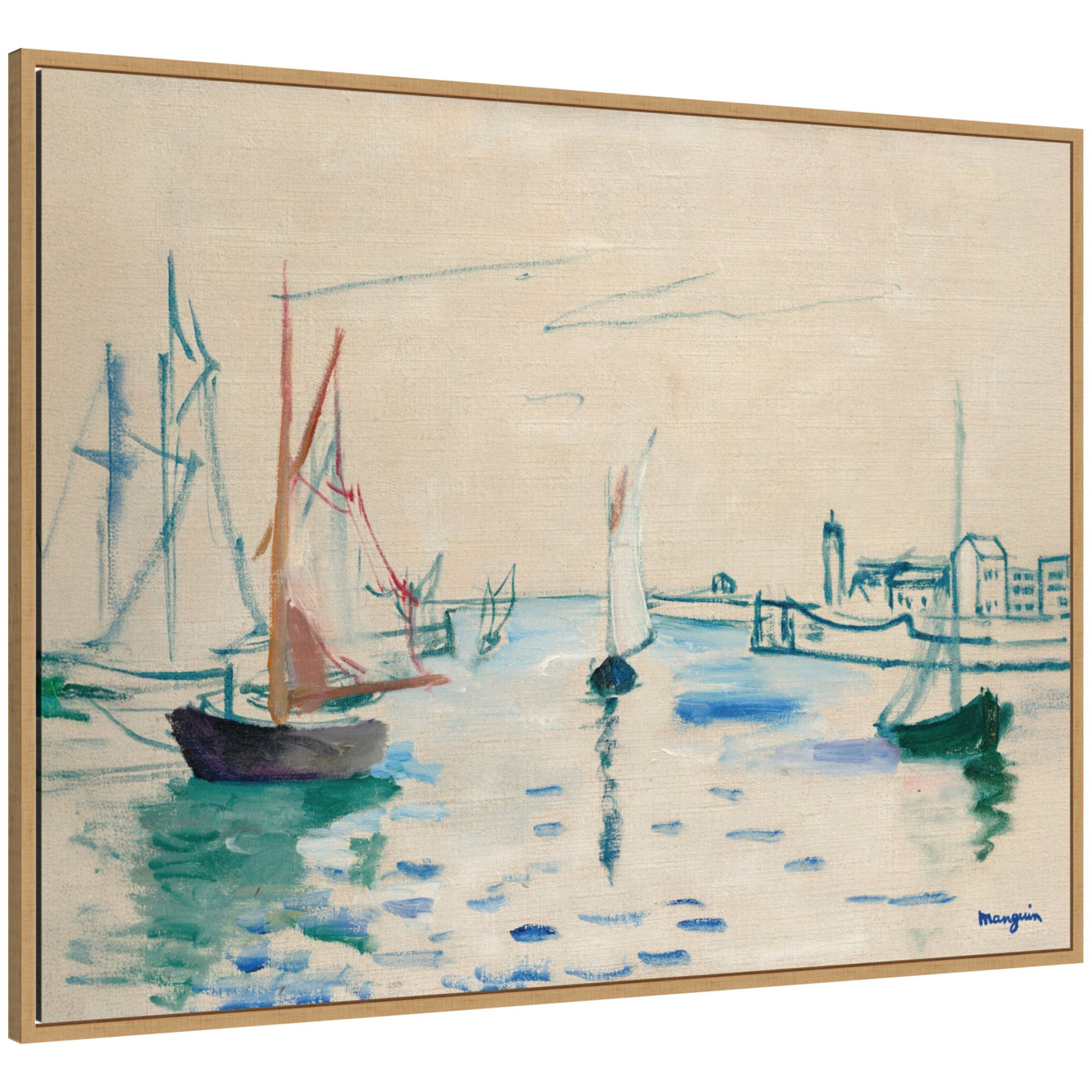 Framed Canvas 42x32 Sylvie Natural 1