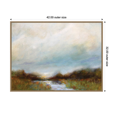 Framed Canvas 42x32 Sylvie Dark Gold 2