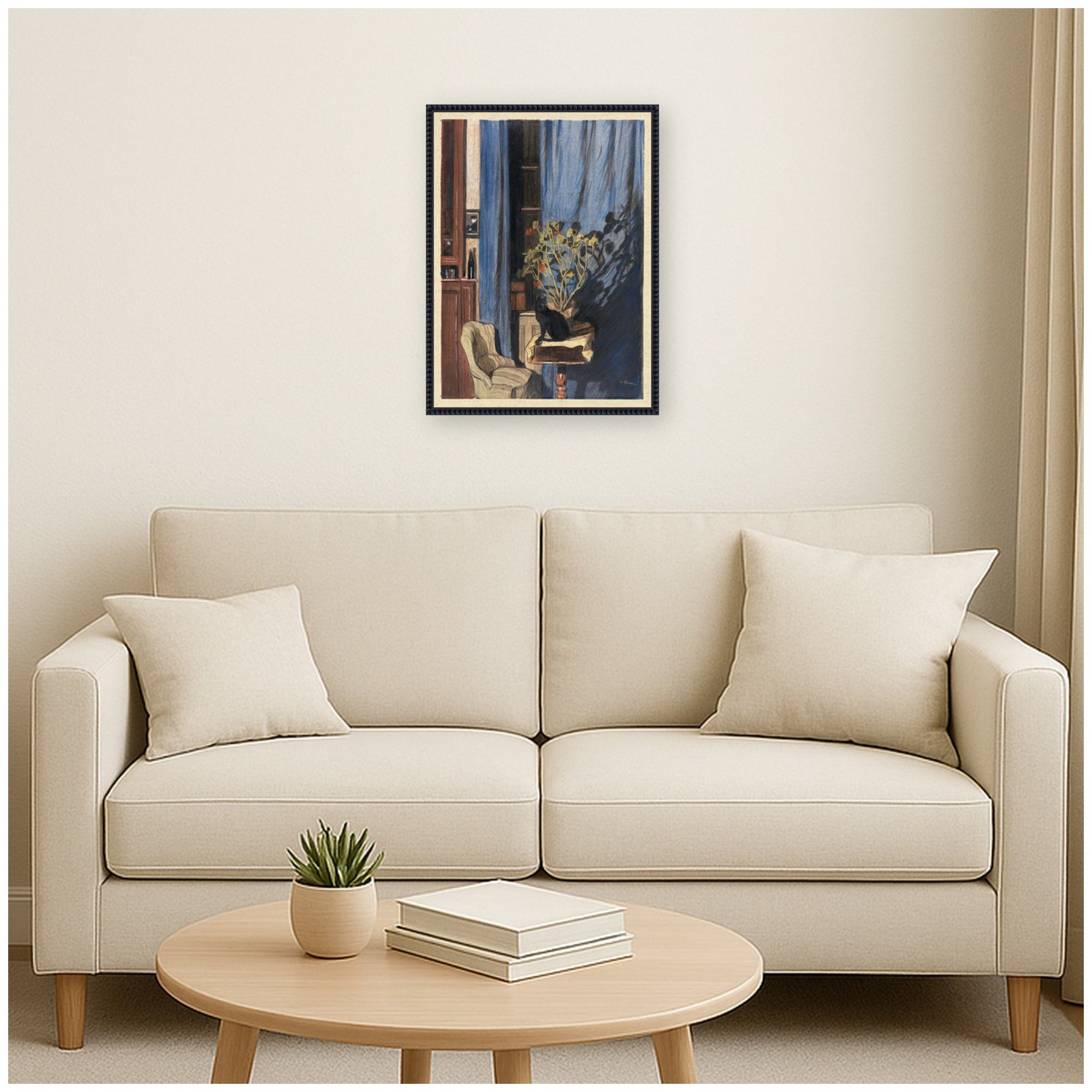 Framed Canvas 18x24 Sylvie Beaded Black 6