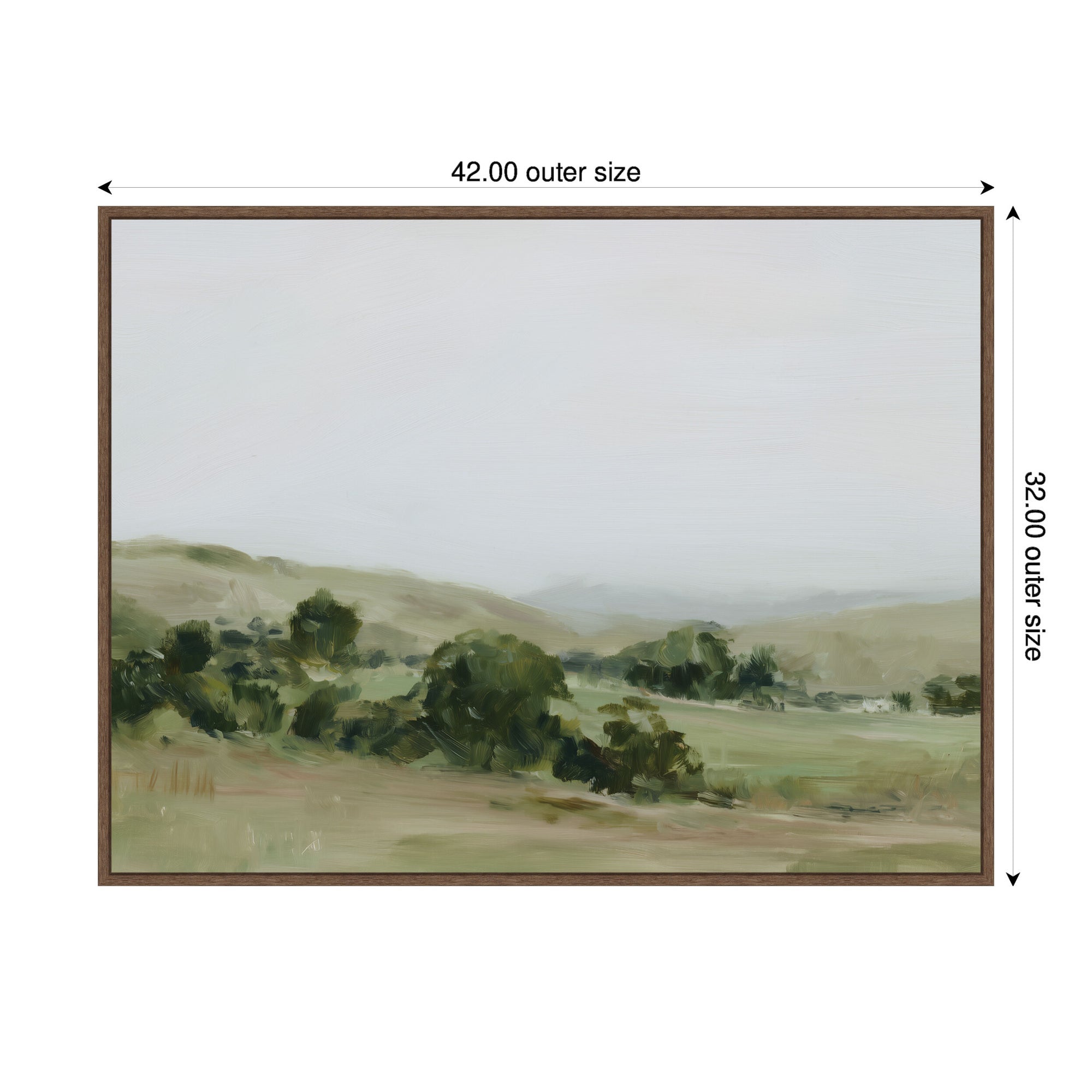 Framed Canvas 42x32 Sylvie Walnut 2