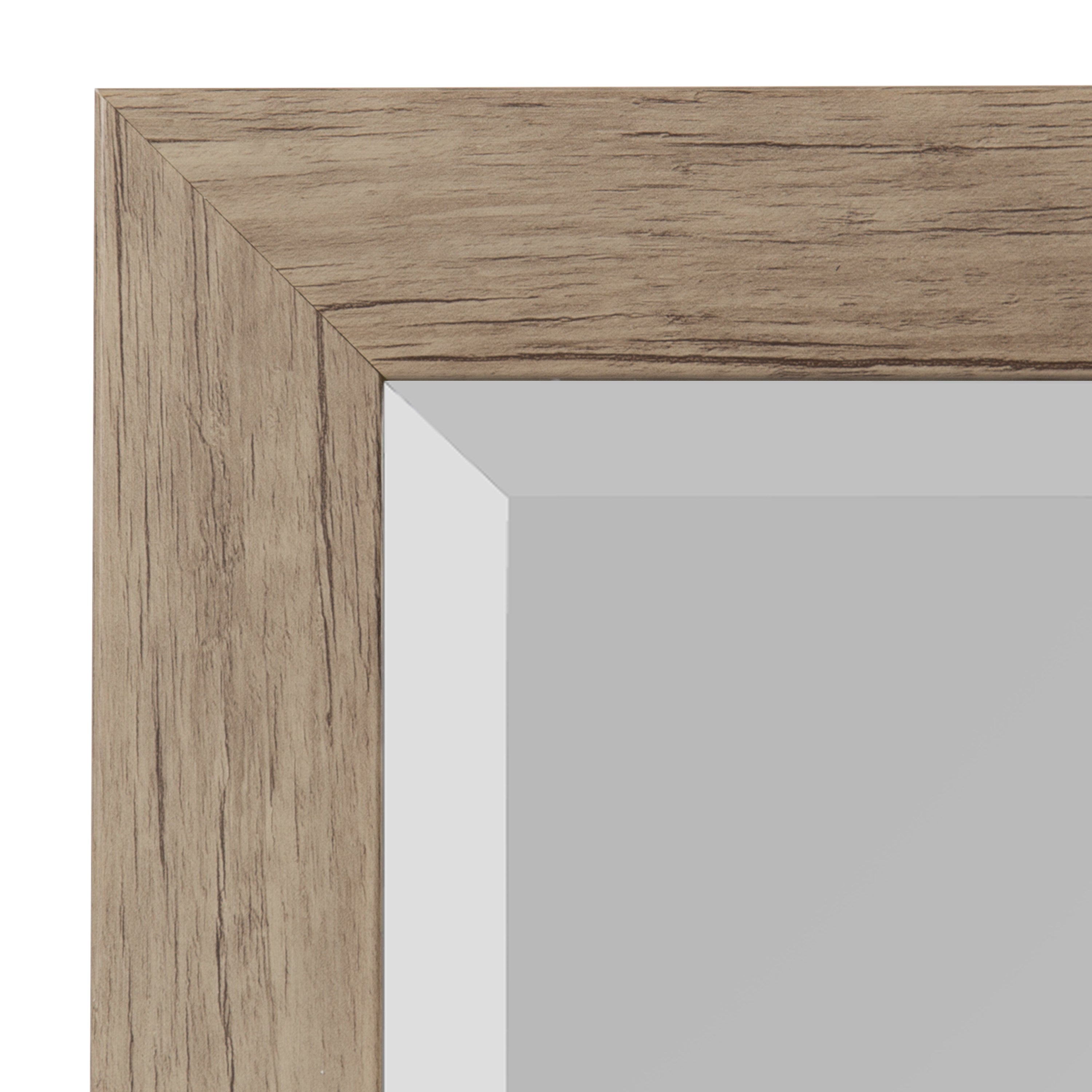 Rectangle Mirror Brown 21x27 3