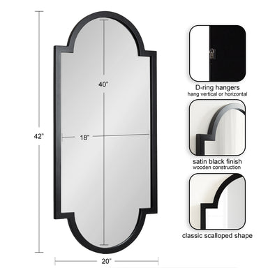 Full Length Mirror Black 20x42 2