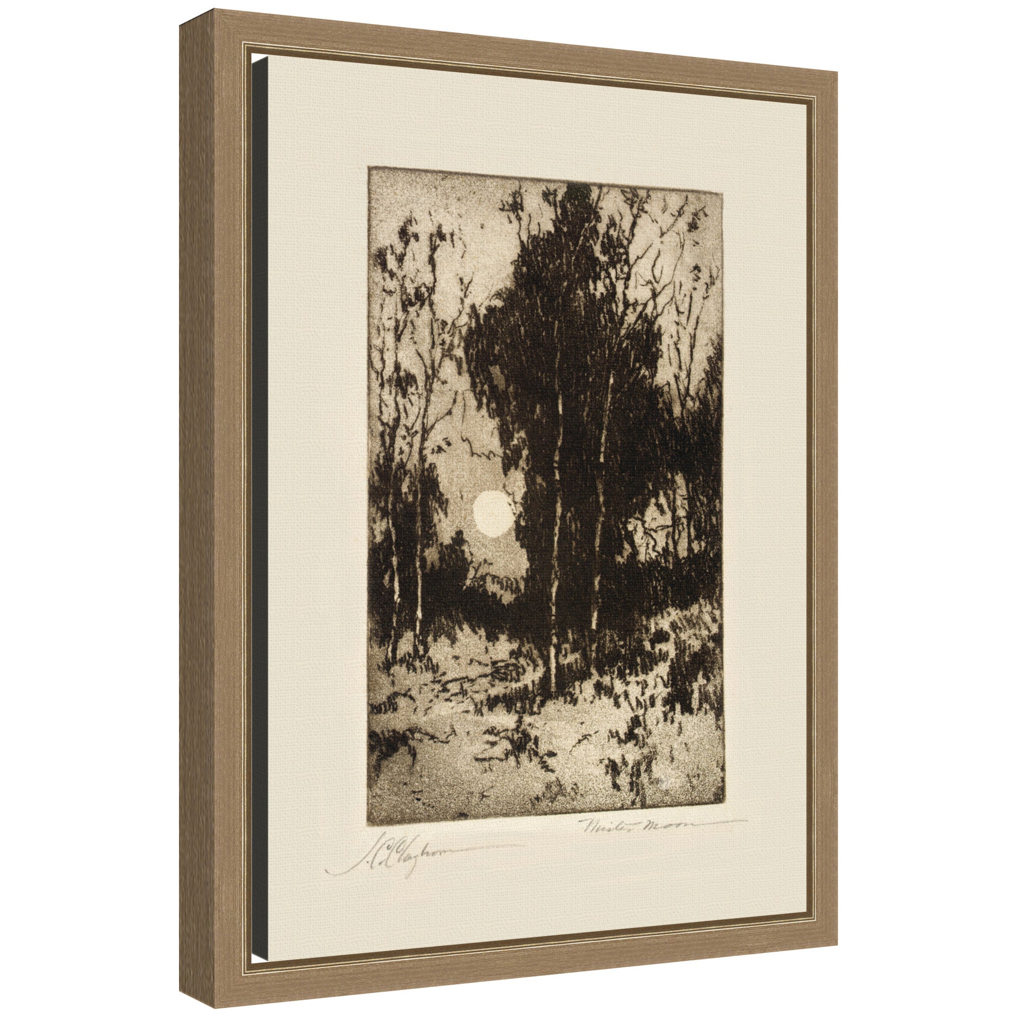 Framed Canvas 10x13 Sylvie Dark Gold 1