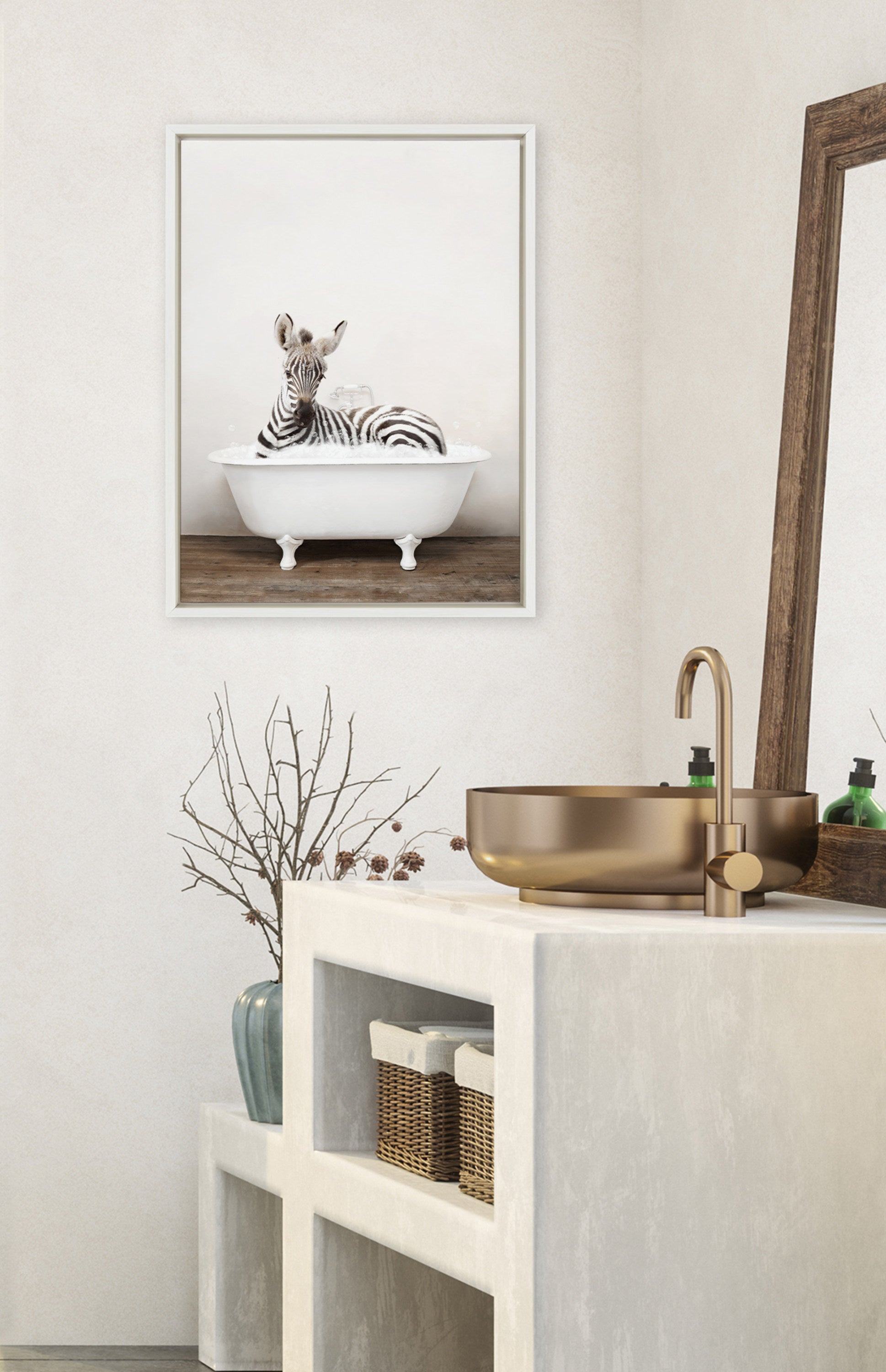 Framed Canvas Sylvie White 18x24 5