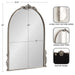 Arch Mirror Silver 21x26 2
