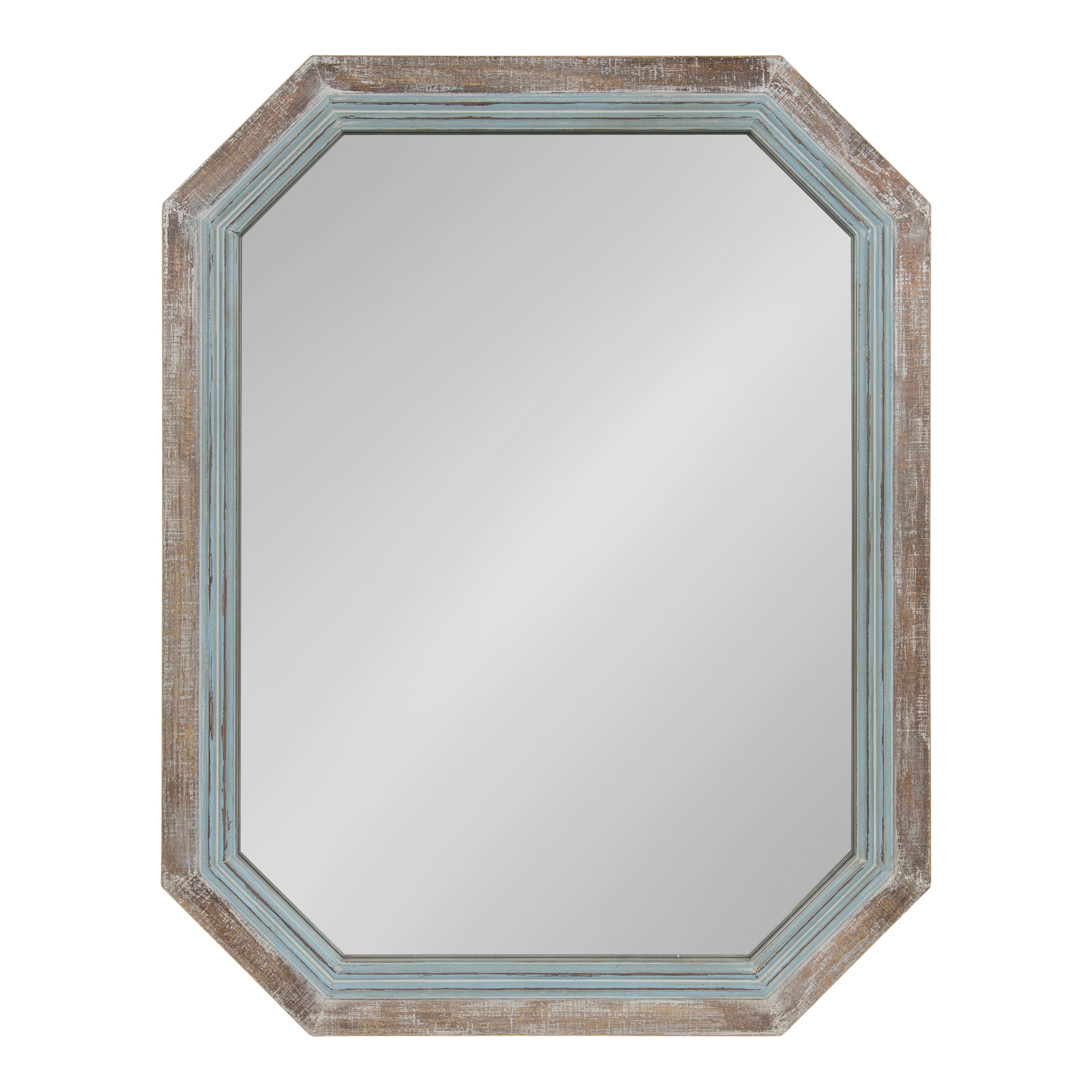 Octagon Mirror Blue Brown 28x36 1