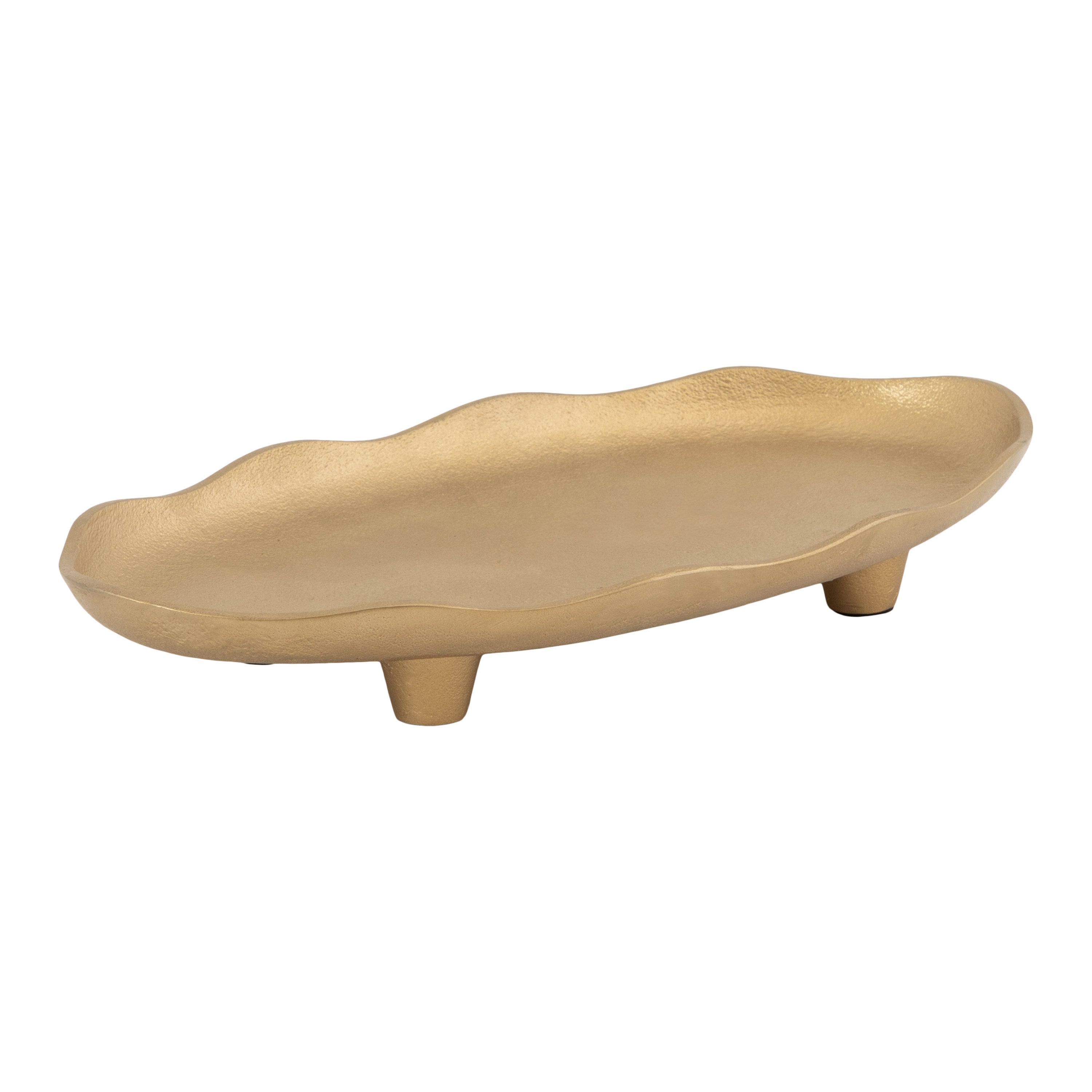 Serving Tray 14x8 Gold 1
