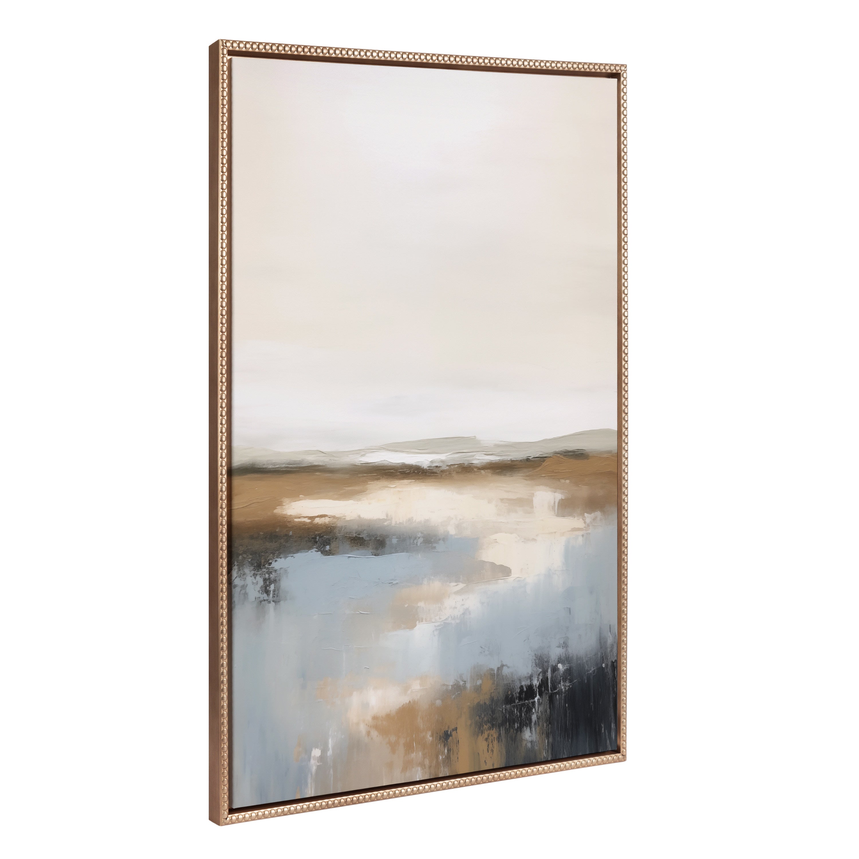 Framed Canvas 31.5x41.5 Sylvie Beaded Dark Gold 1