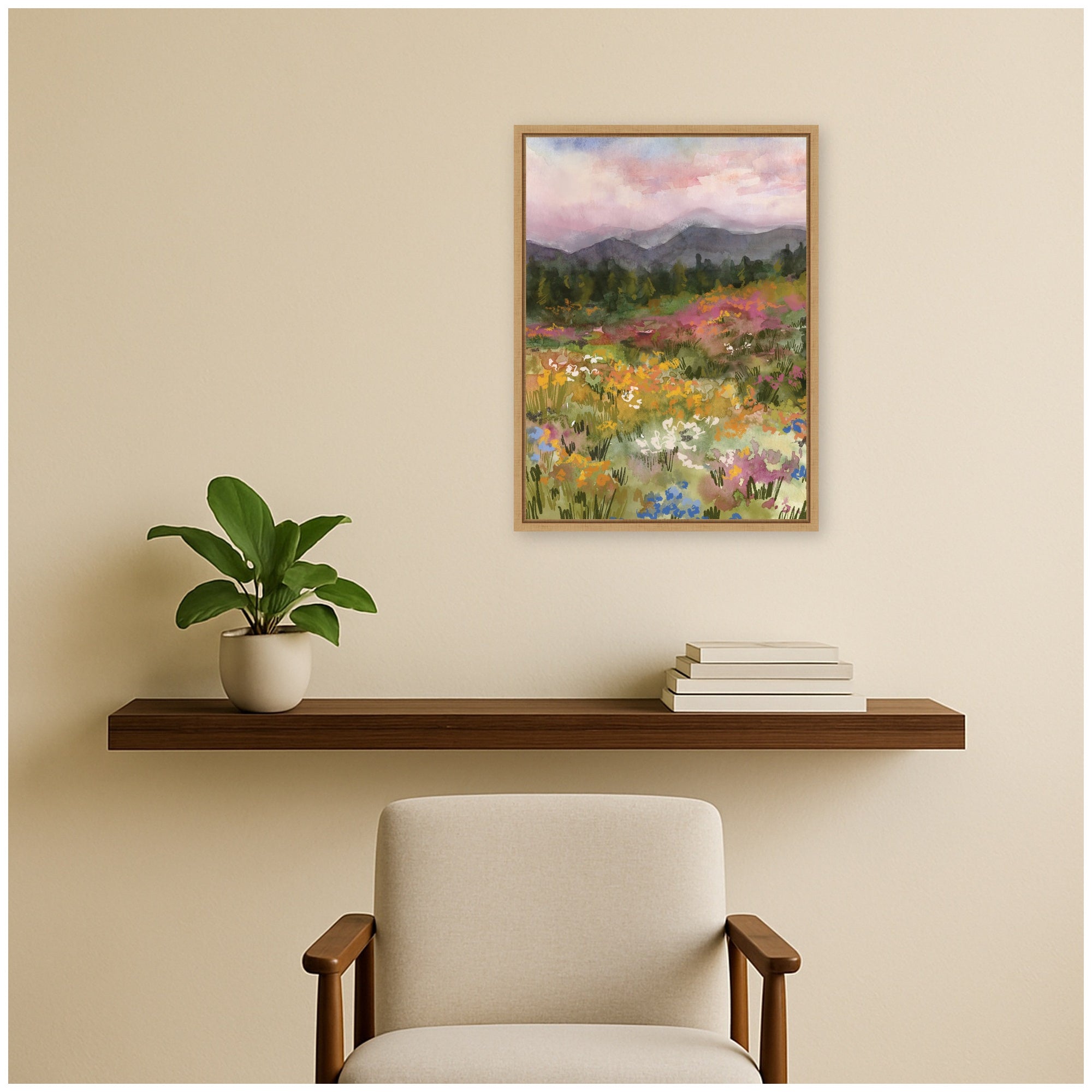 Framed Canvas 18x24 Sylvie Natural 6