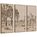Art Set Sylvie Dark Gold 3 Piece Set 18x40 1