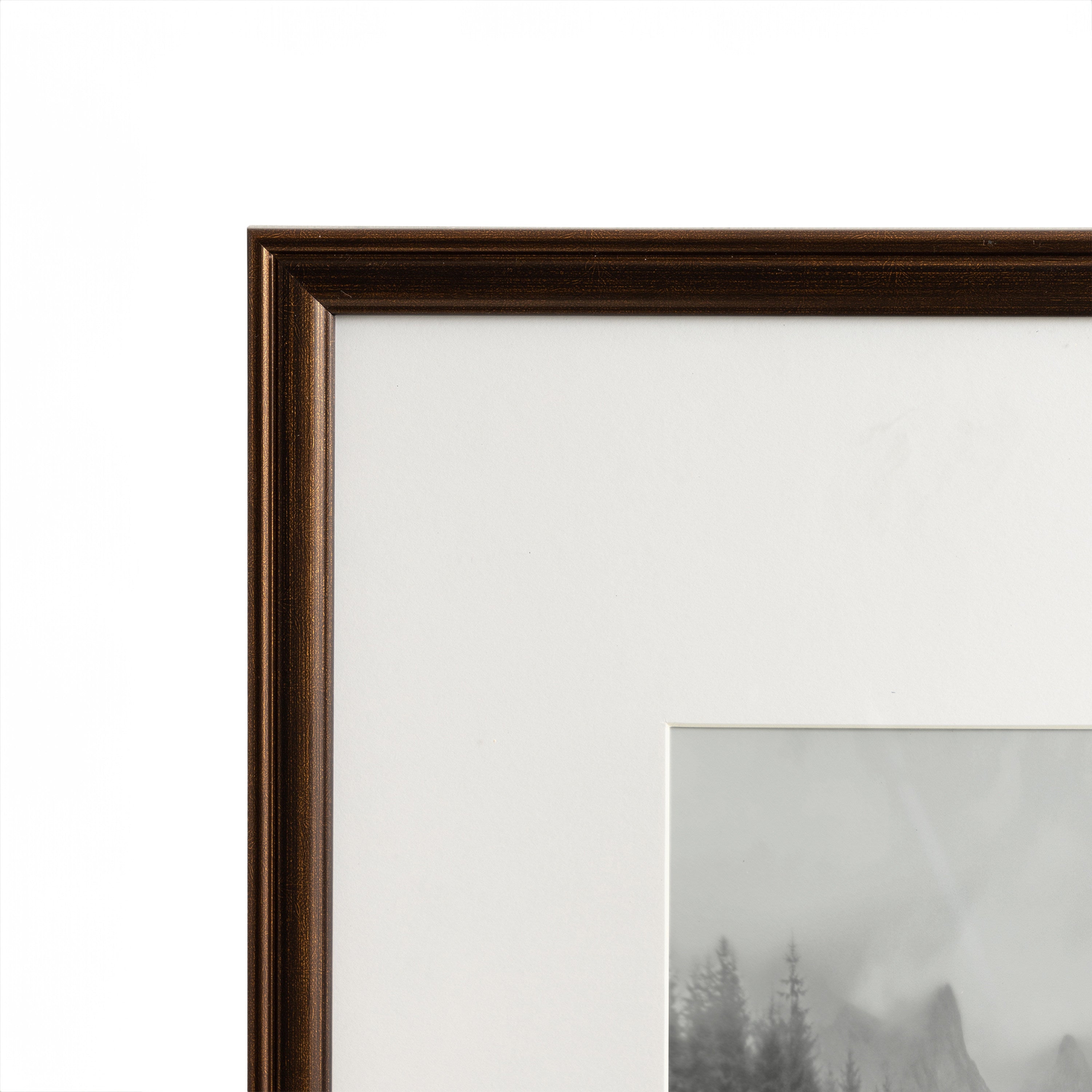 Wall Frame Bronze 16x20 matted to 8x10 3