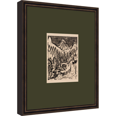 Framed Art Dark Bronze Scoop 18x22 1