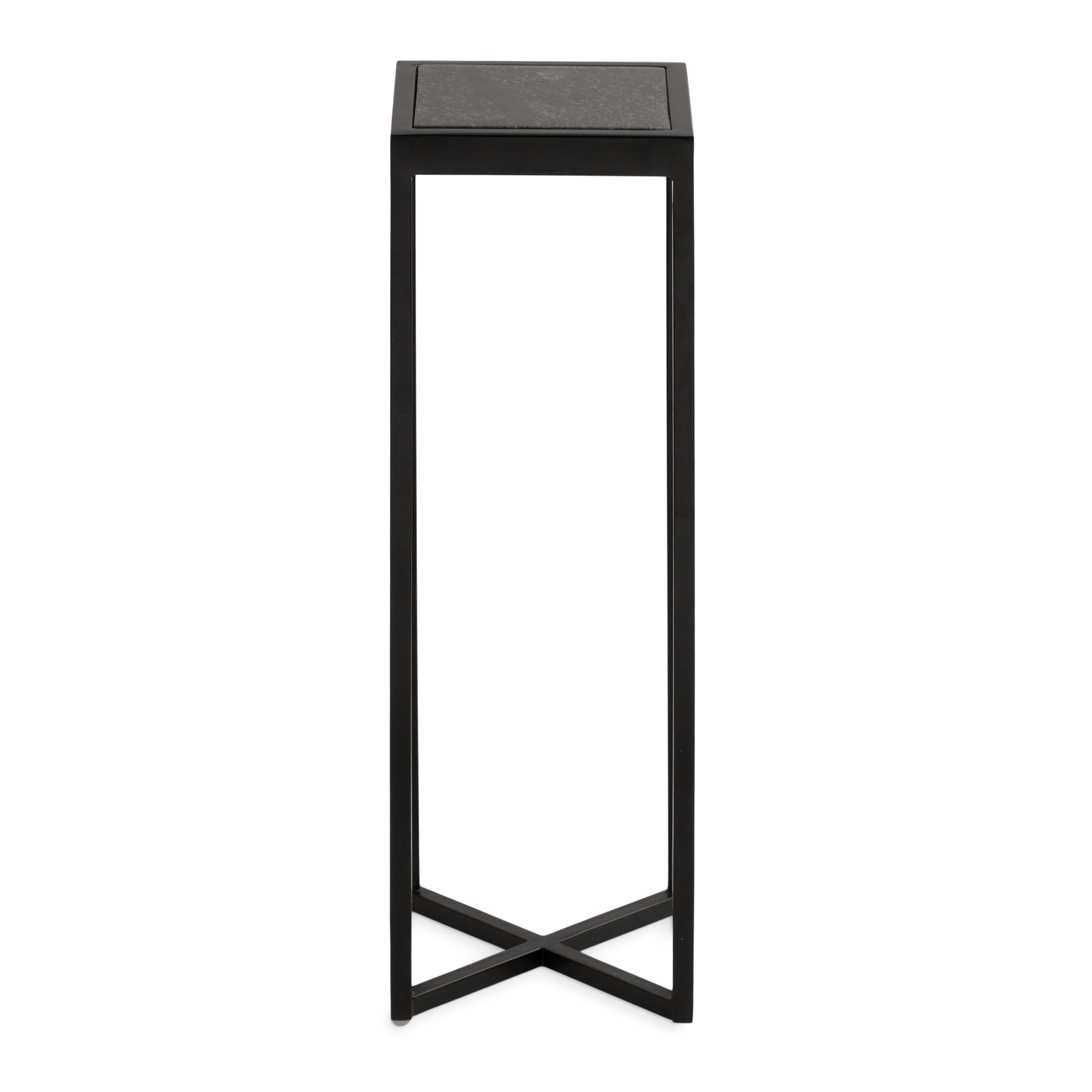Drink Table Black 7x7x21 4