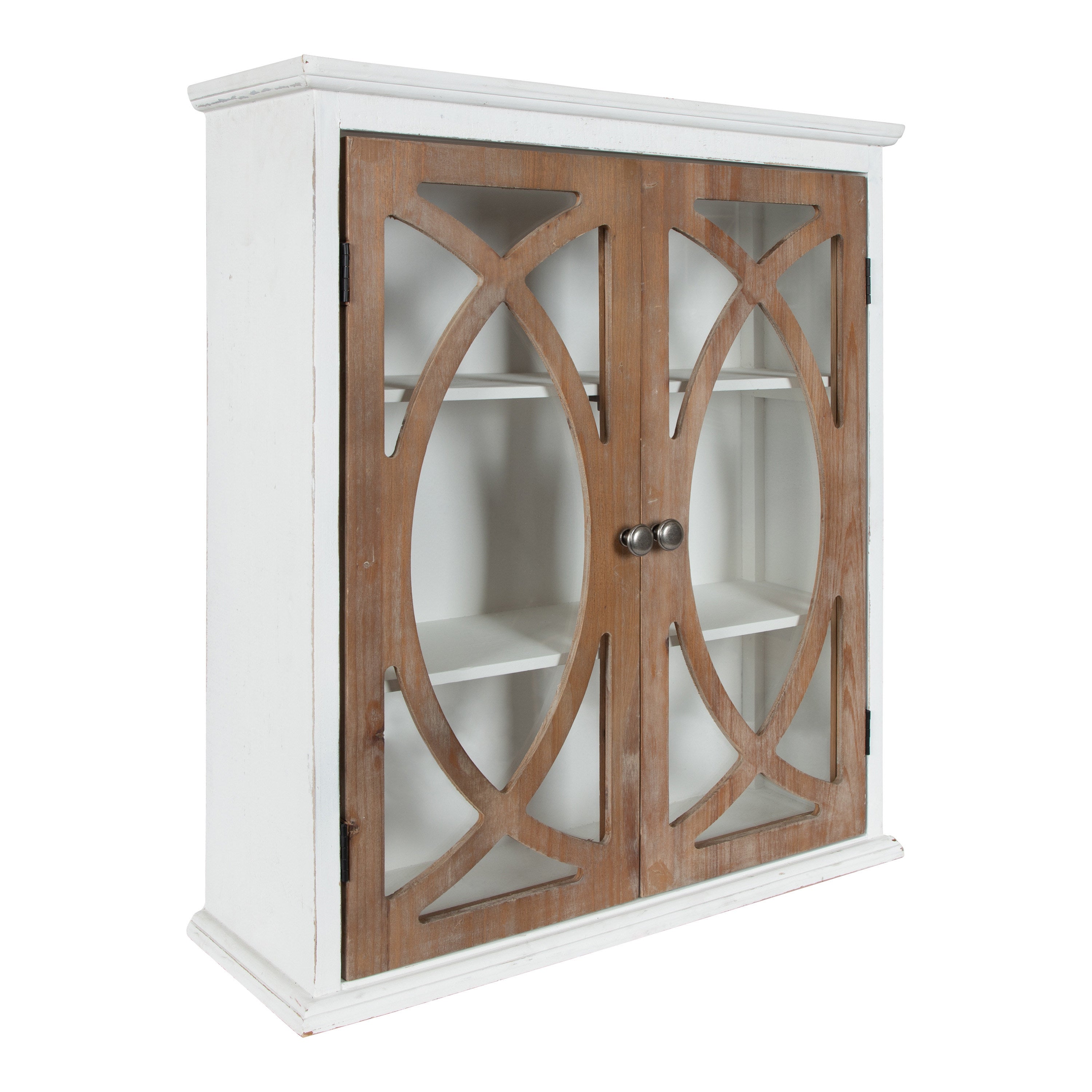 Cabinet 24x8x28 White Brown 1