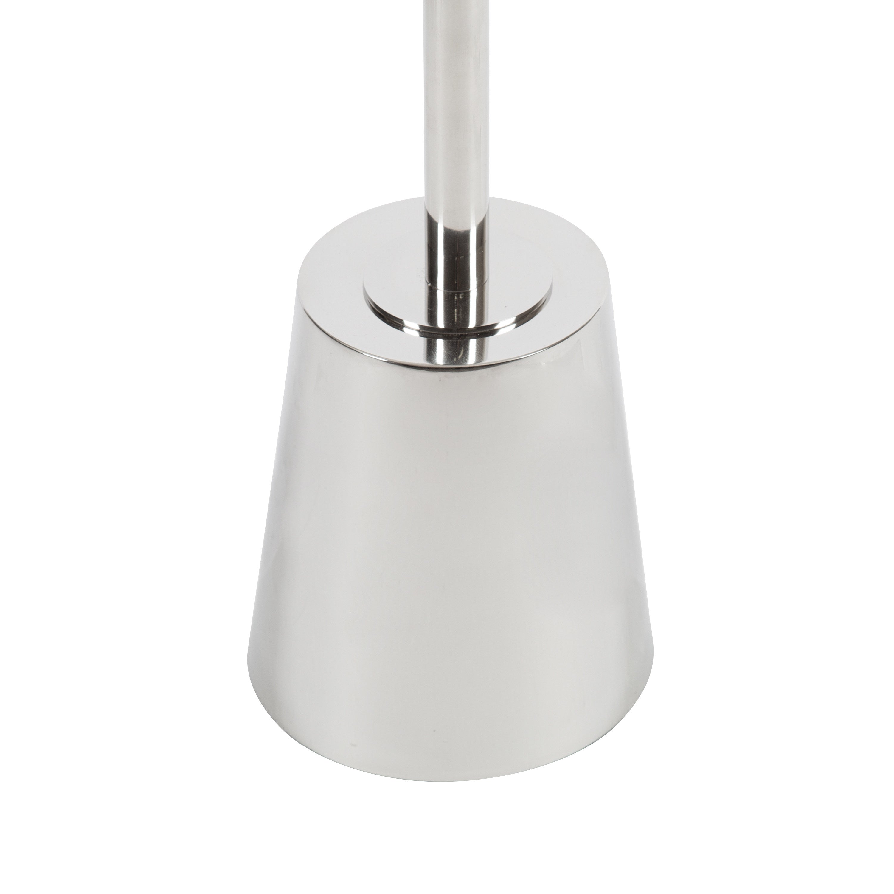 Side Table White Silver 14x14x24 4