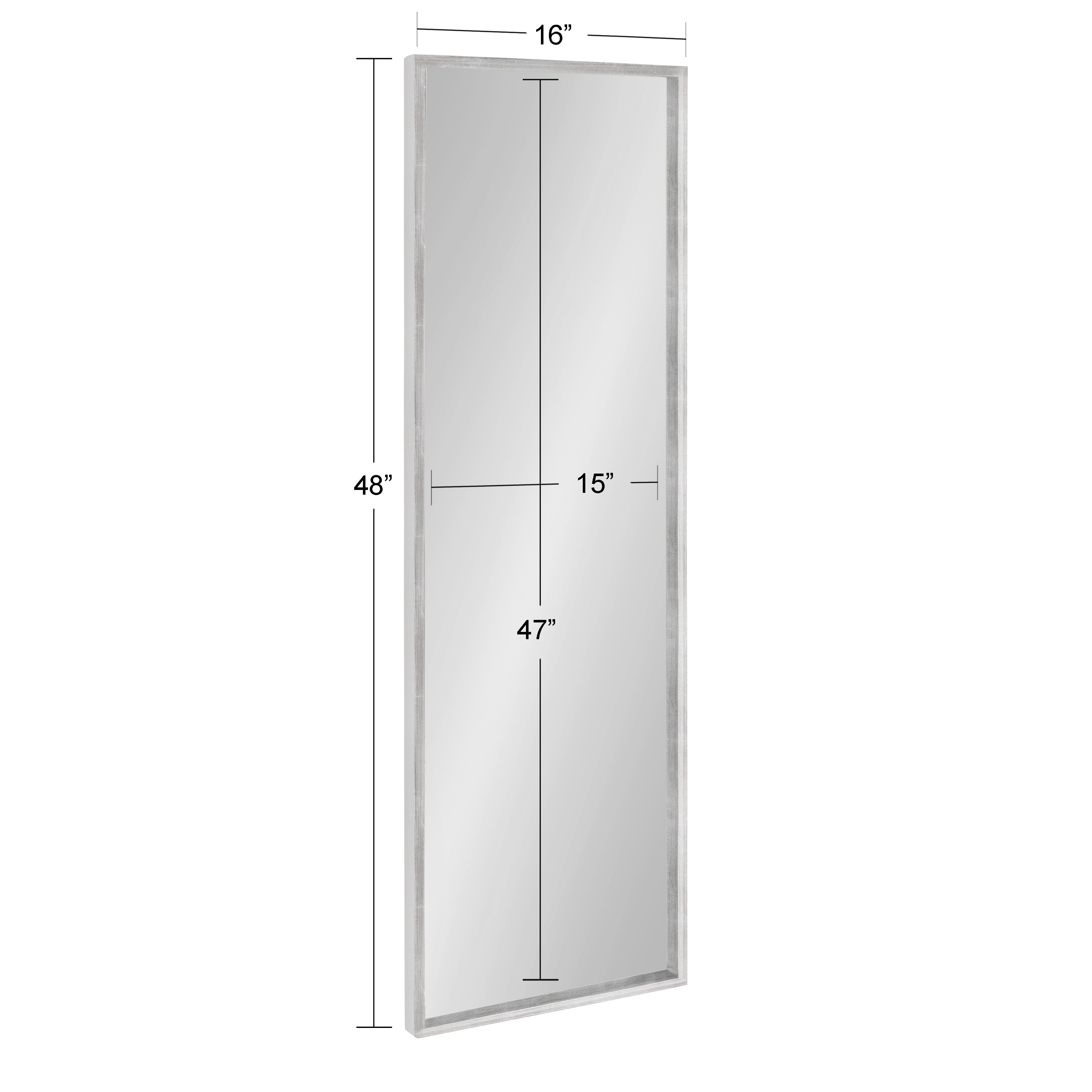 Rectangle Mirror Silver 16x48 5