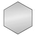 Hexagon Mirror Black 30x30 2