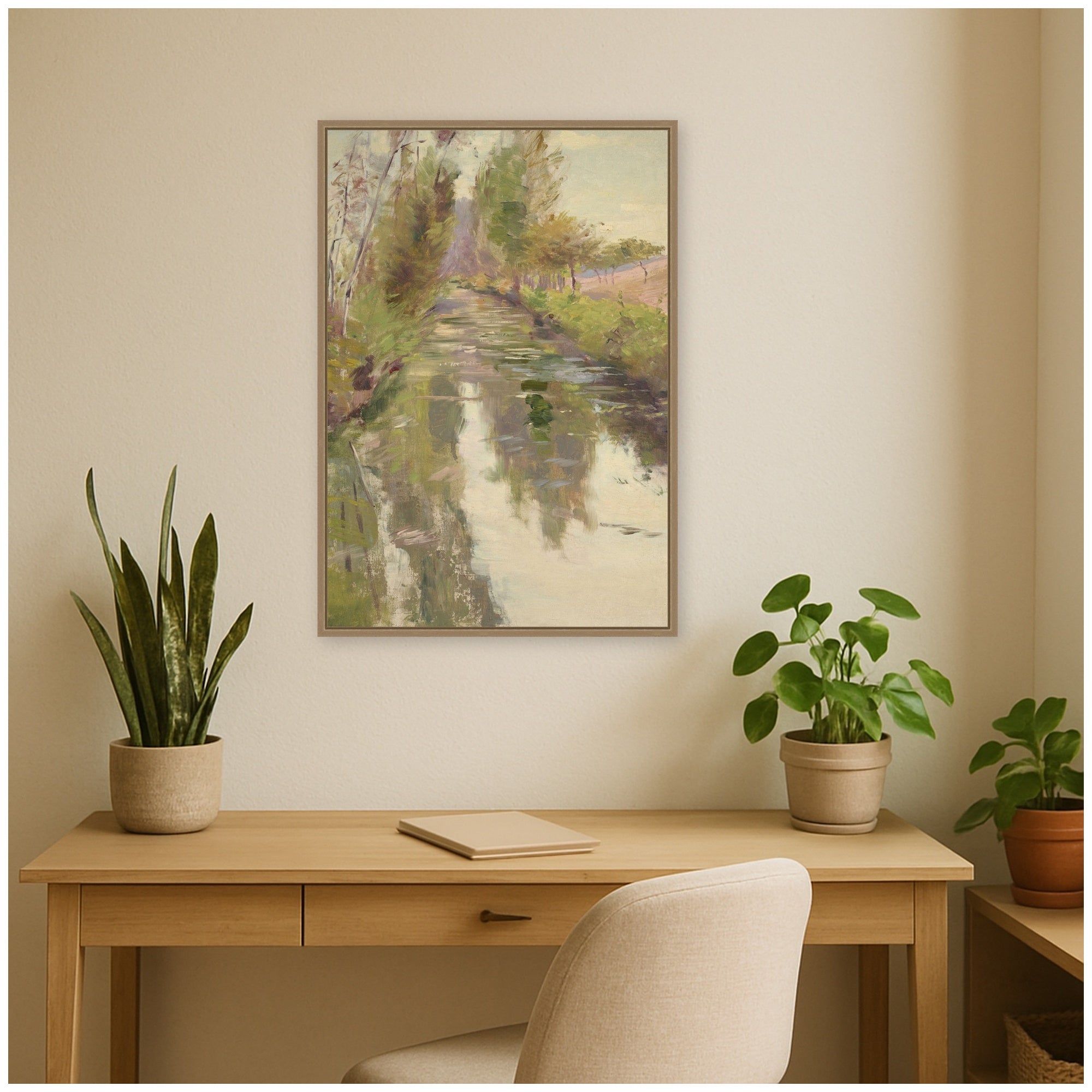 Framed Canvas 23x33 Sylvie Dark Gold 6