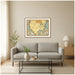 Framed Canvas Sylvie Beaded Dark Gold 42x32 6