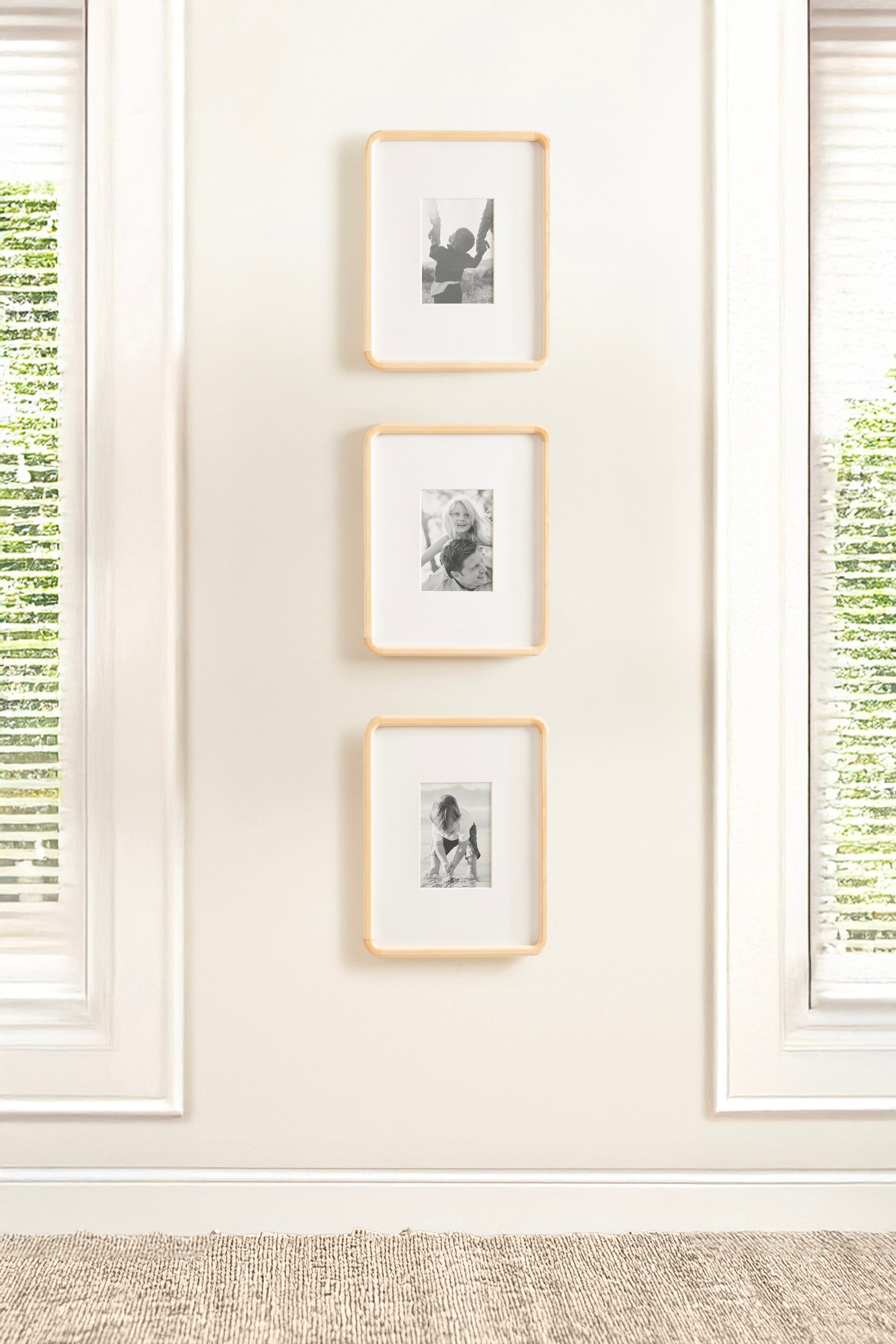 Wall Frame 11x14 matted to 5x7 Natural 6